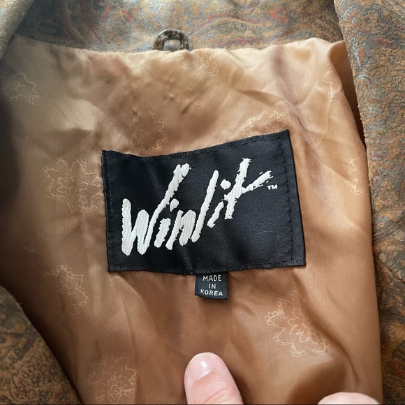 Vintage Winlet Authentic Leather Bomber Jacket - Picture 8 of 14